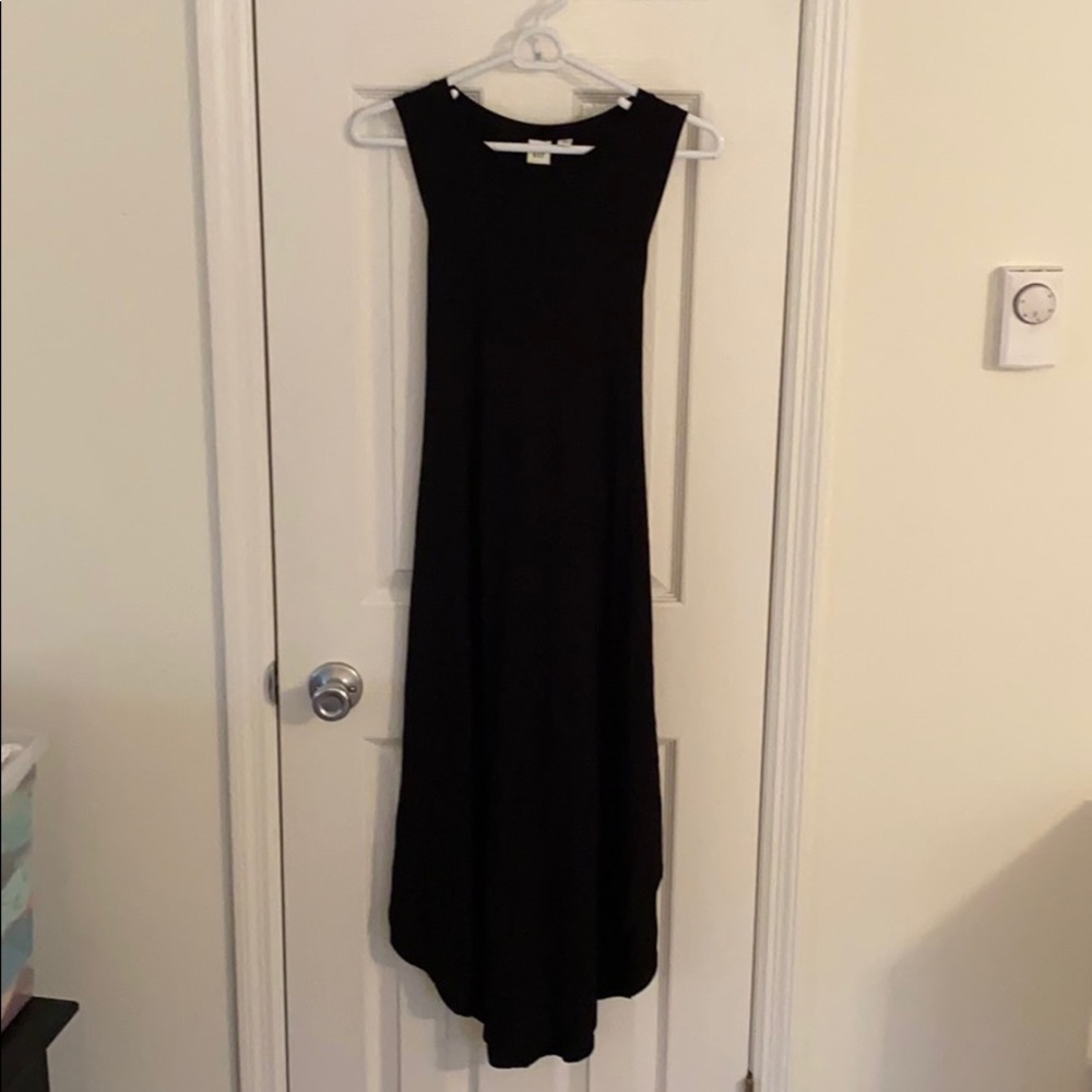 NWT GAP Black Midi T-Shirt Dress